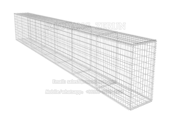 garden gabion wall with welded mesh